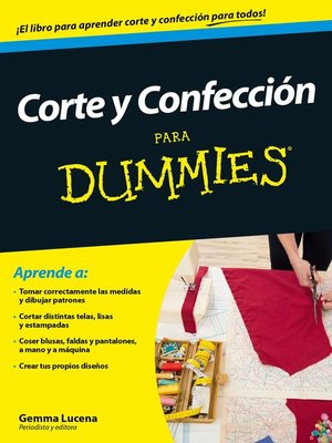cover image of Corte y confección para Dummies